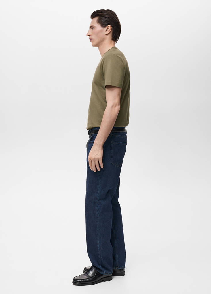 V-neck T-shirt — Olive Green