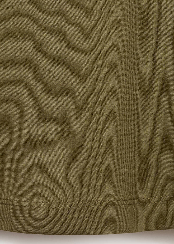 V-neck T-shirt — Olive Green