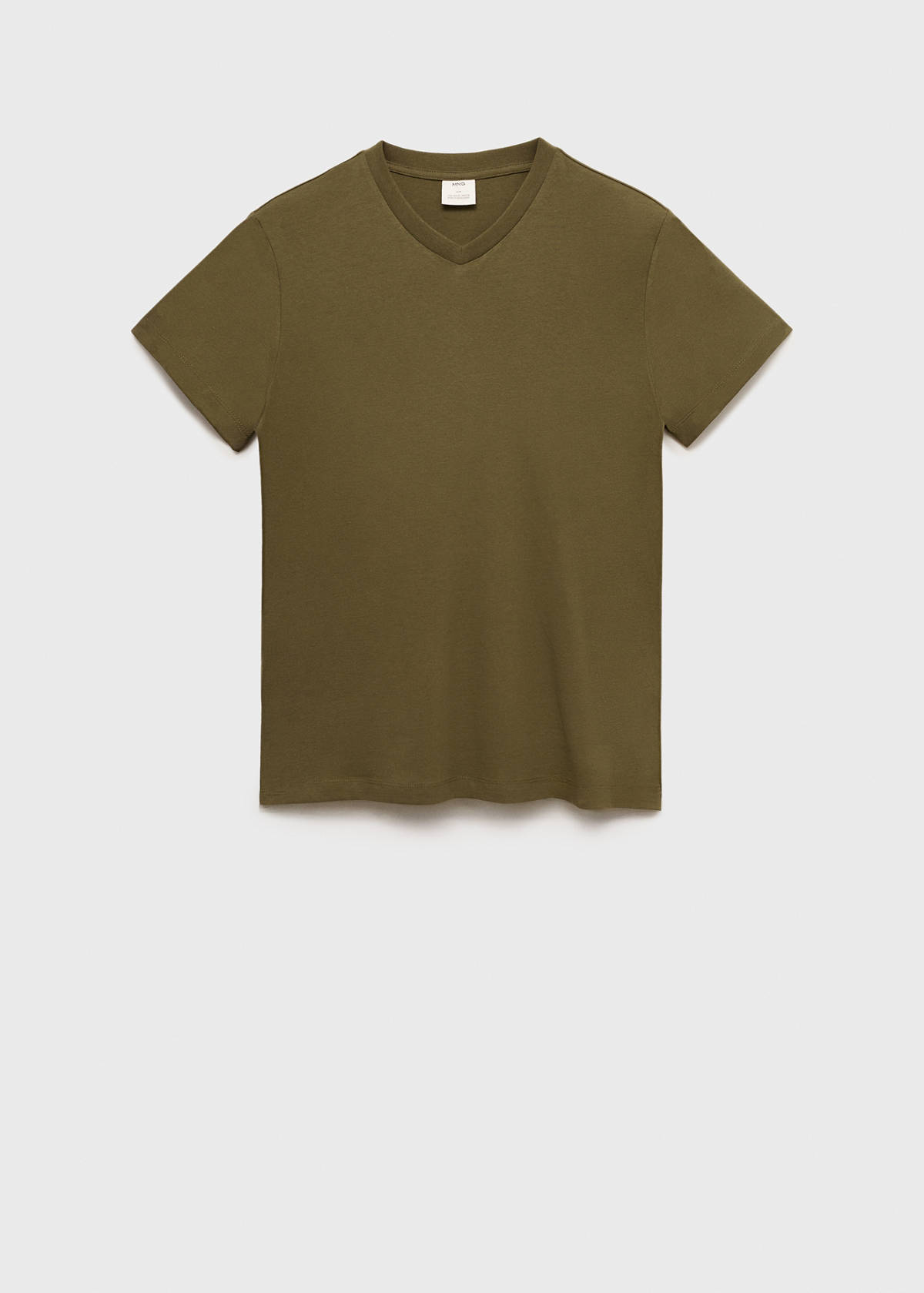 V-neck T-shirt — Olive Green