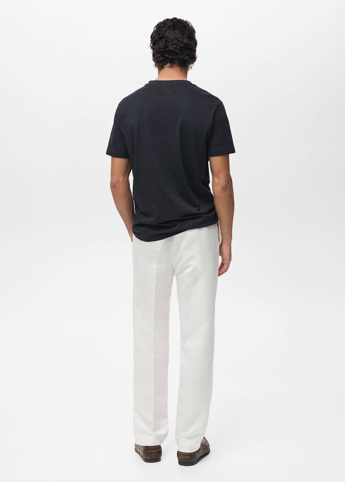 V-neck T-shirt — Dark Navy