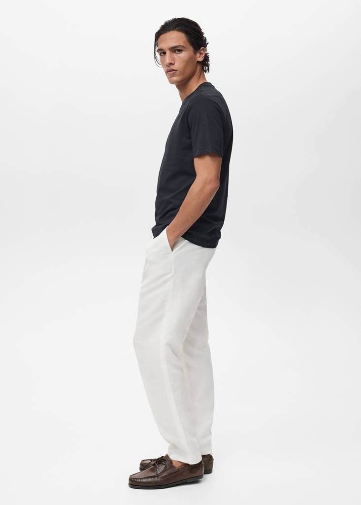 V-neck T-shirt — Dark Navy