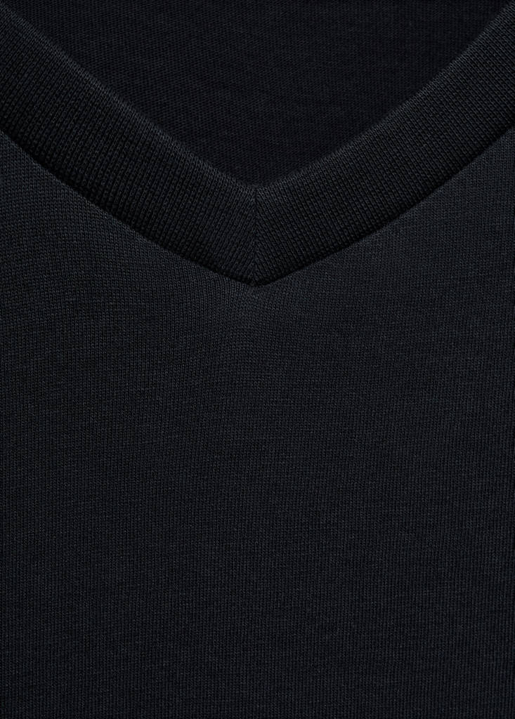 V-neck T-shirt — Dark Navy