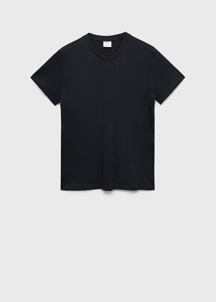 V-neck T-shirt — Dark Navy