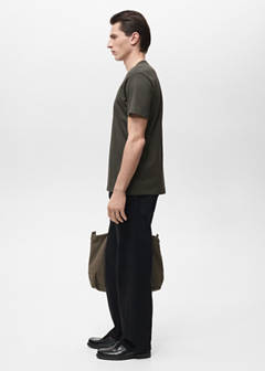 V-neck T-shirt — Charcoal 5