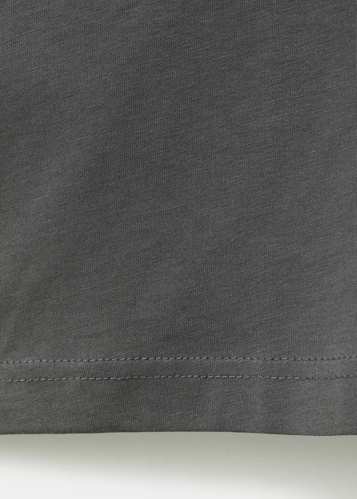 V-neck T-shirt — Charcoal