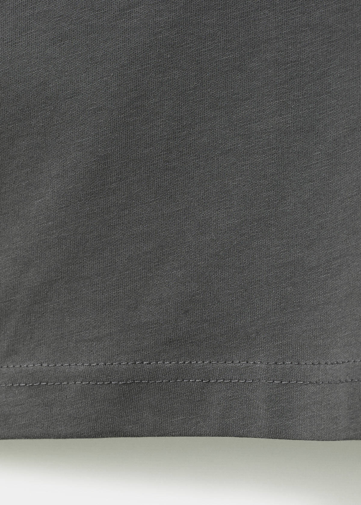 V-neck T-shirt — Charcoal