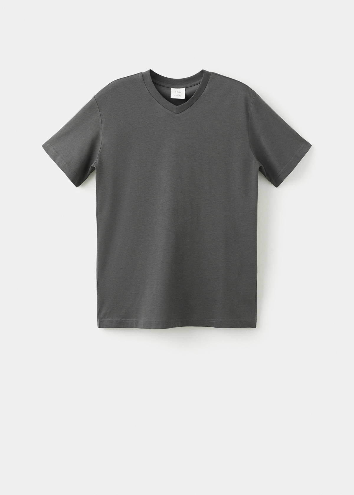 V-neck T-shirt — Charcoal