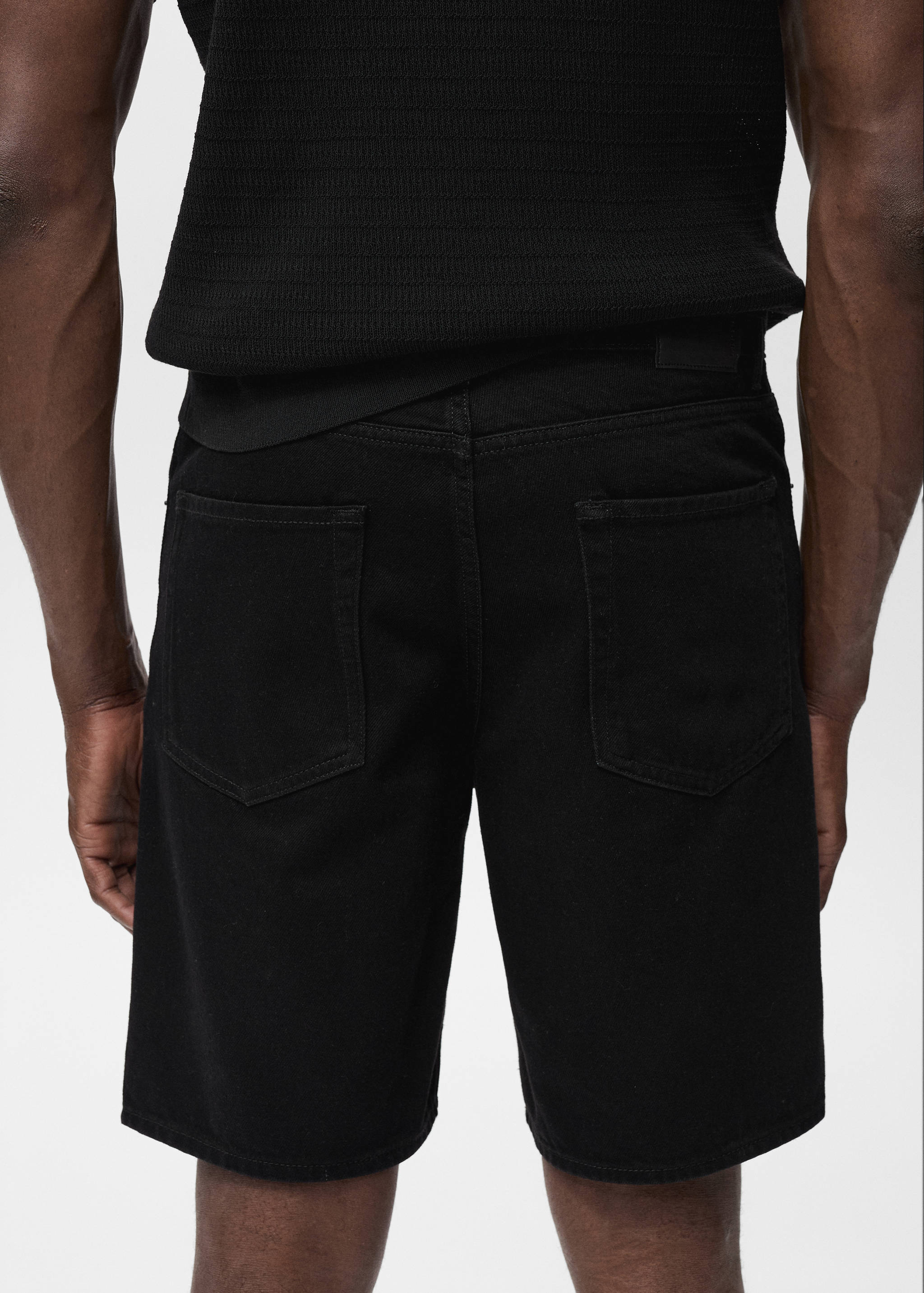 Regular-fit denim shorts - Details of the article 6