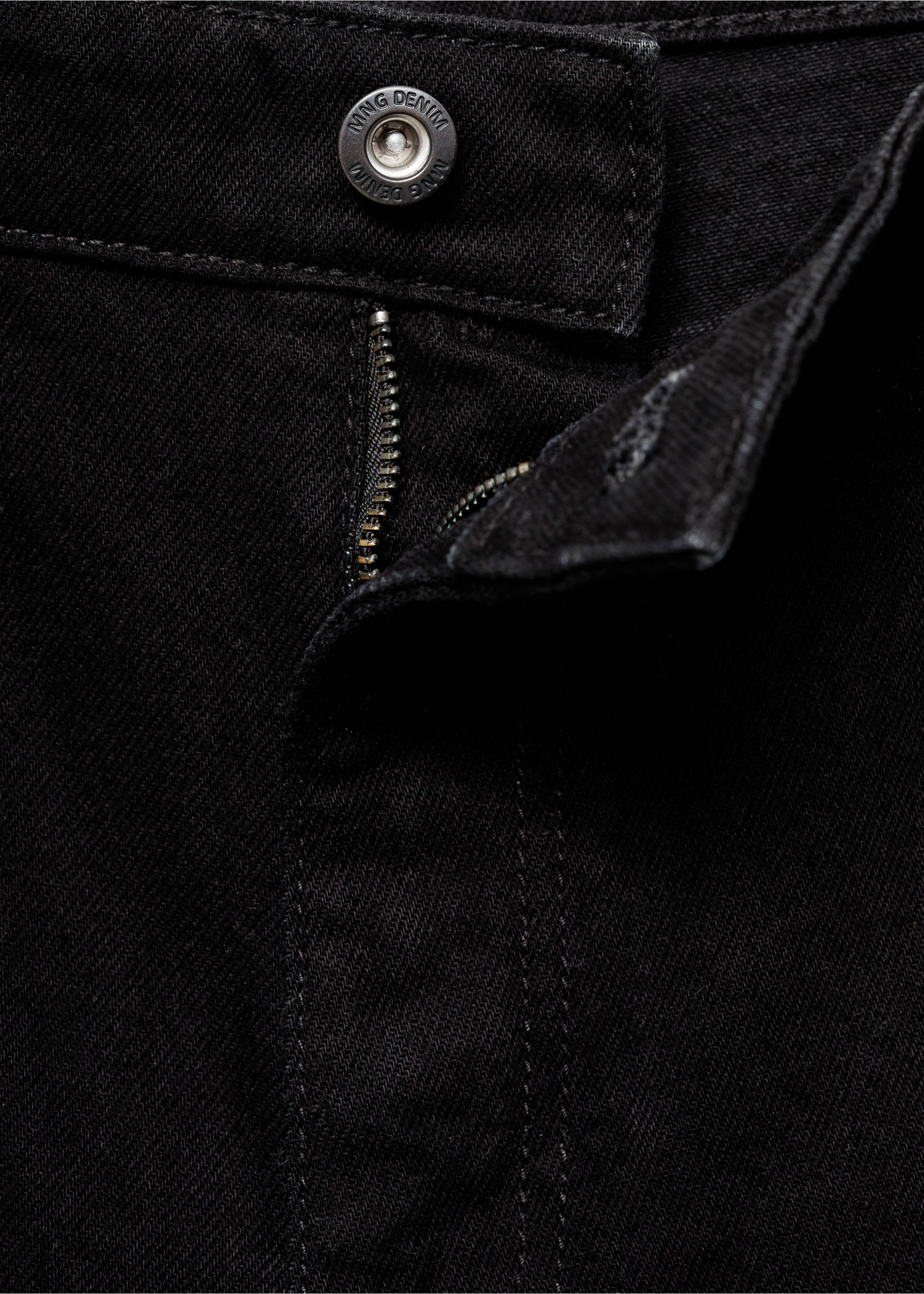 Regular fit jean bermuda şort - Ürün detayı 8, Siyah denim. Ref: 17051231-00.