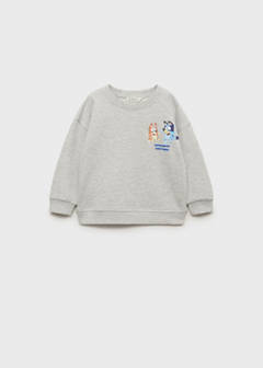 Bluey-print sweatshirt — Medium Heather Grey 1