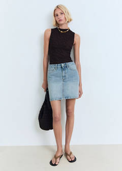 Short denim skirt — Medium Blue 2