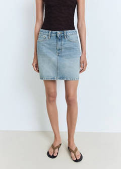 Short denim skirt — Medium Blue 1