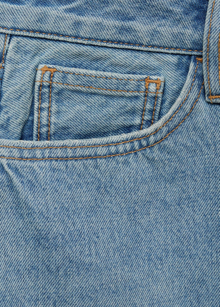 Short denim skirt — Medium Blue