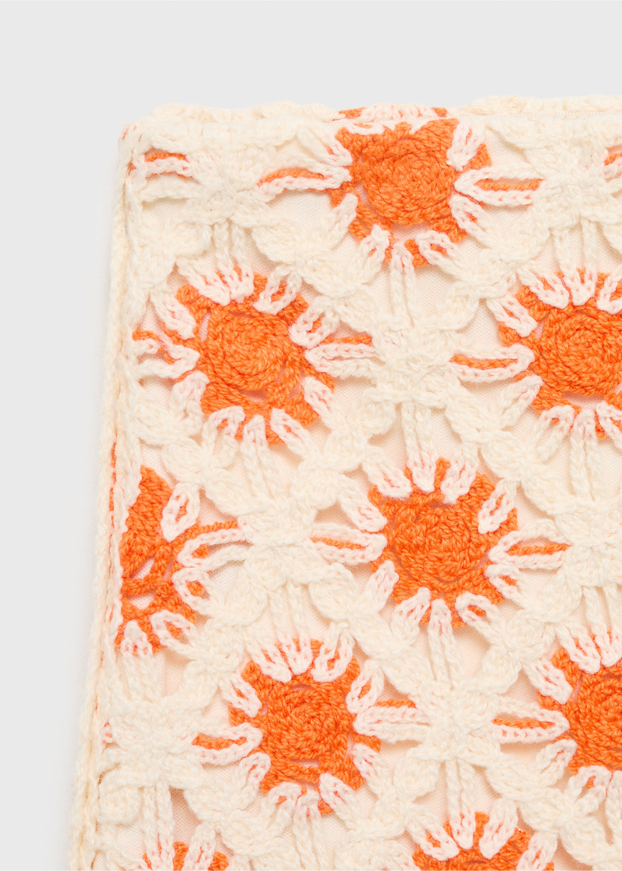 Minijupe crochet - Détail de l'article 0, Orange. Ref: 17051237-00.