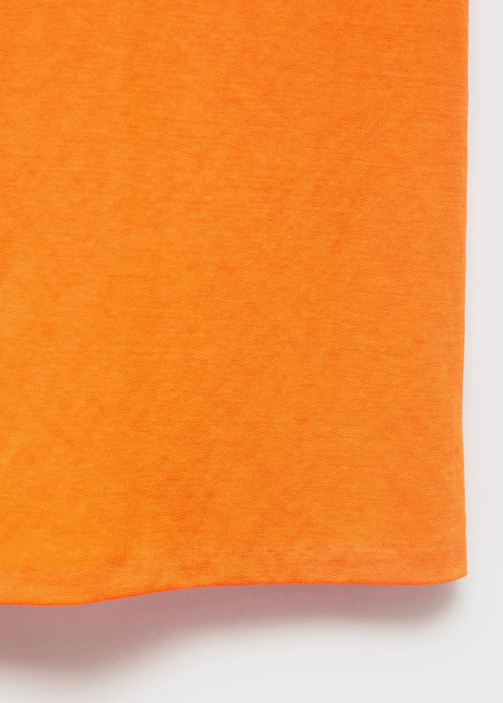 Flowy straight-fit trousers — Orange