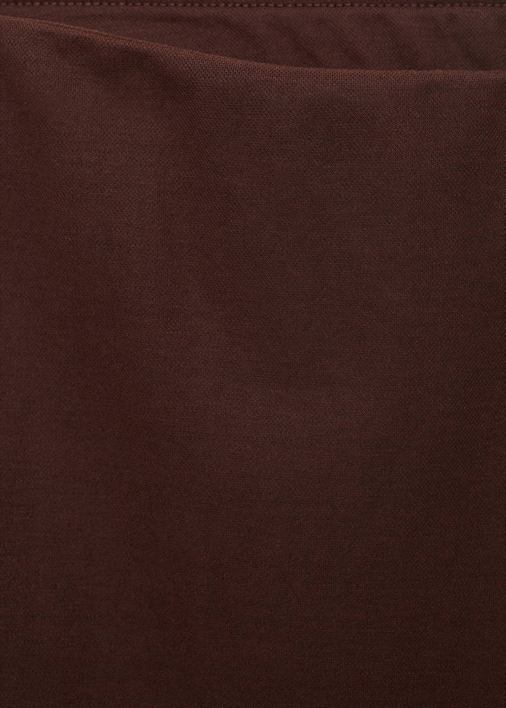 Flowy straight-fit trousers — Chocolate