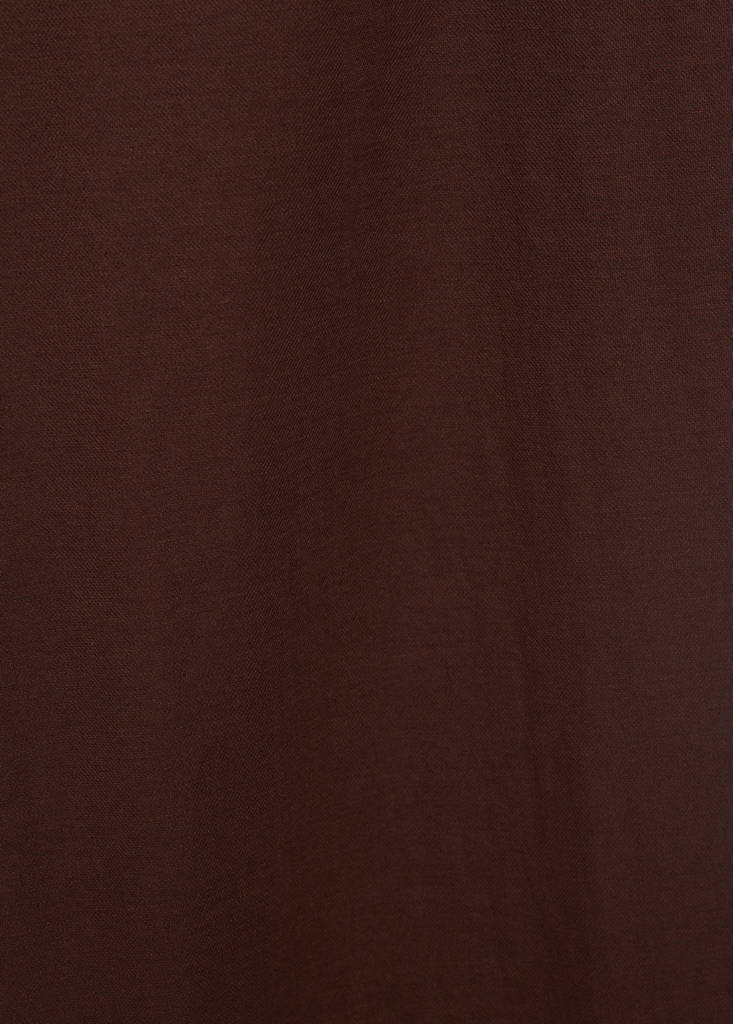 Flowy straight-fit trousers — Chocolate