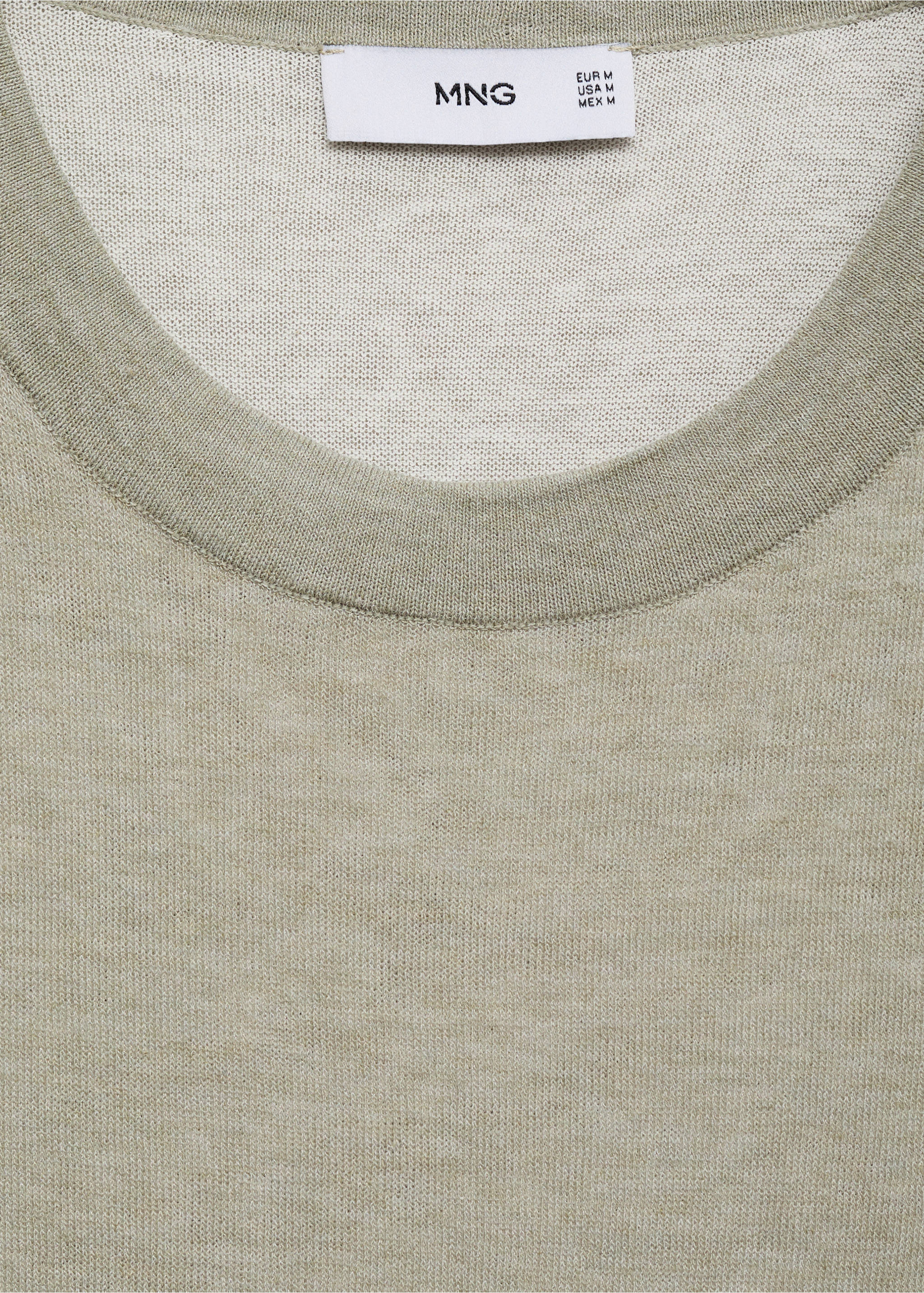 Camiseta combinada algodón - Detalle del artículo 8, Khaki. Ref: 17051244-00.