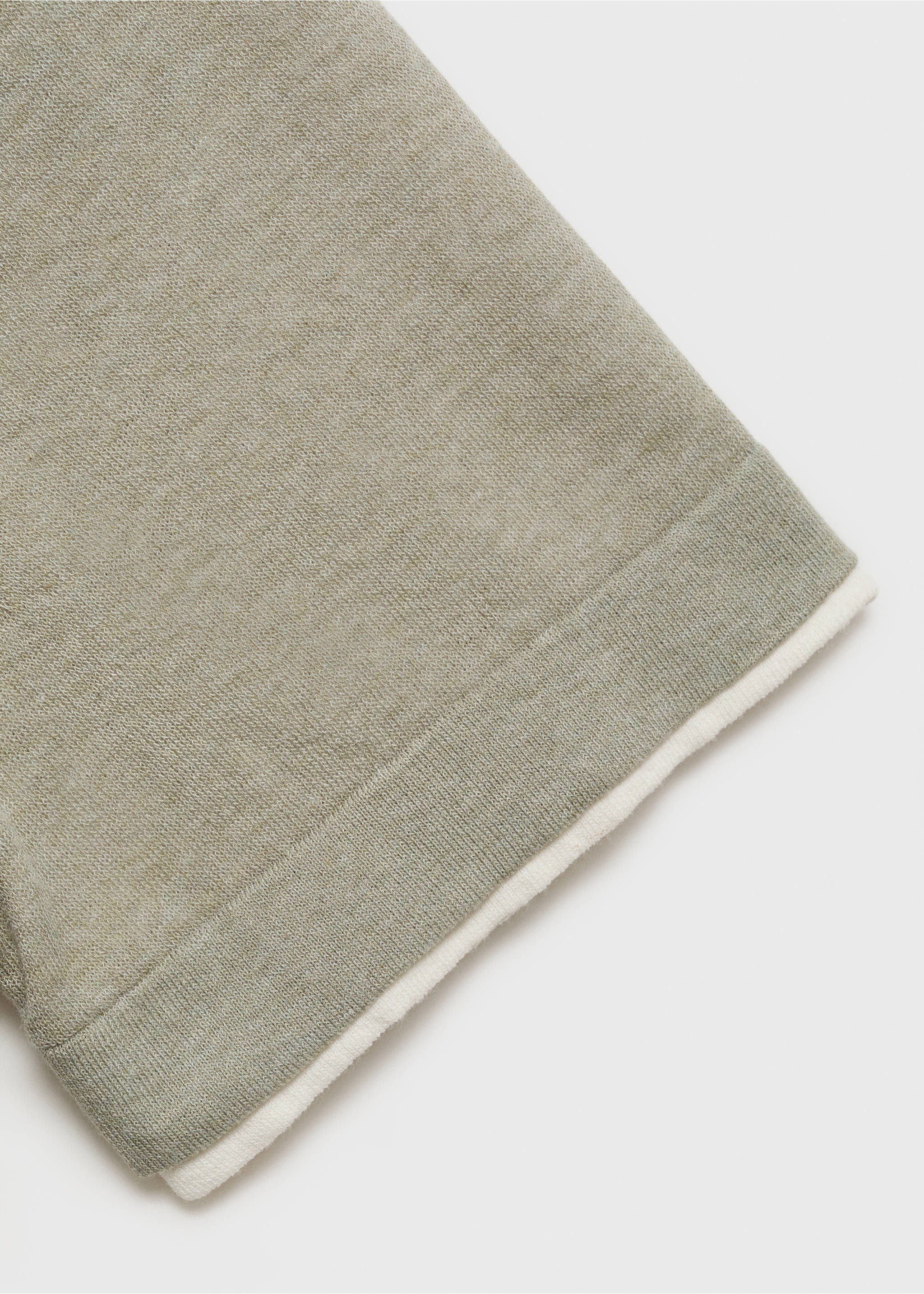 Camiseta combinada algodón - Detalle del artículo 0, Khaki. Ref: 17051244-00.