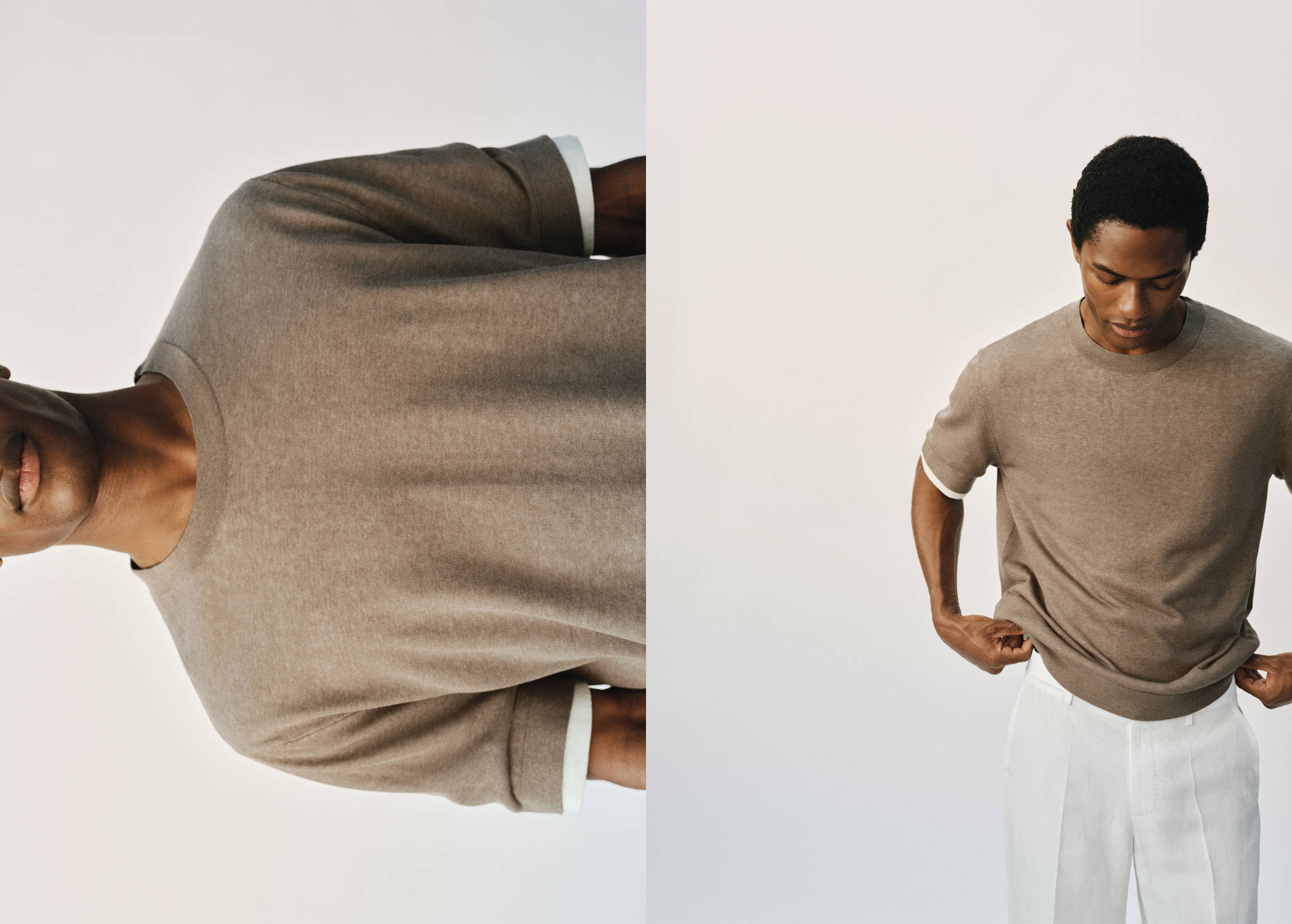 Gecombineerd katoenen T-shirt - Panoramische tekening