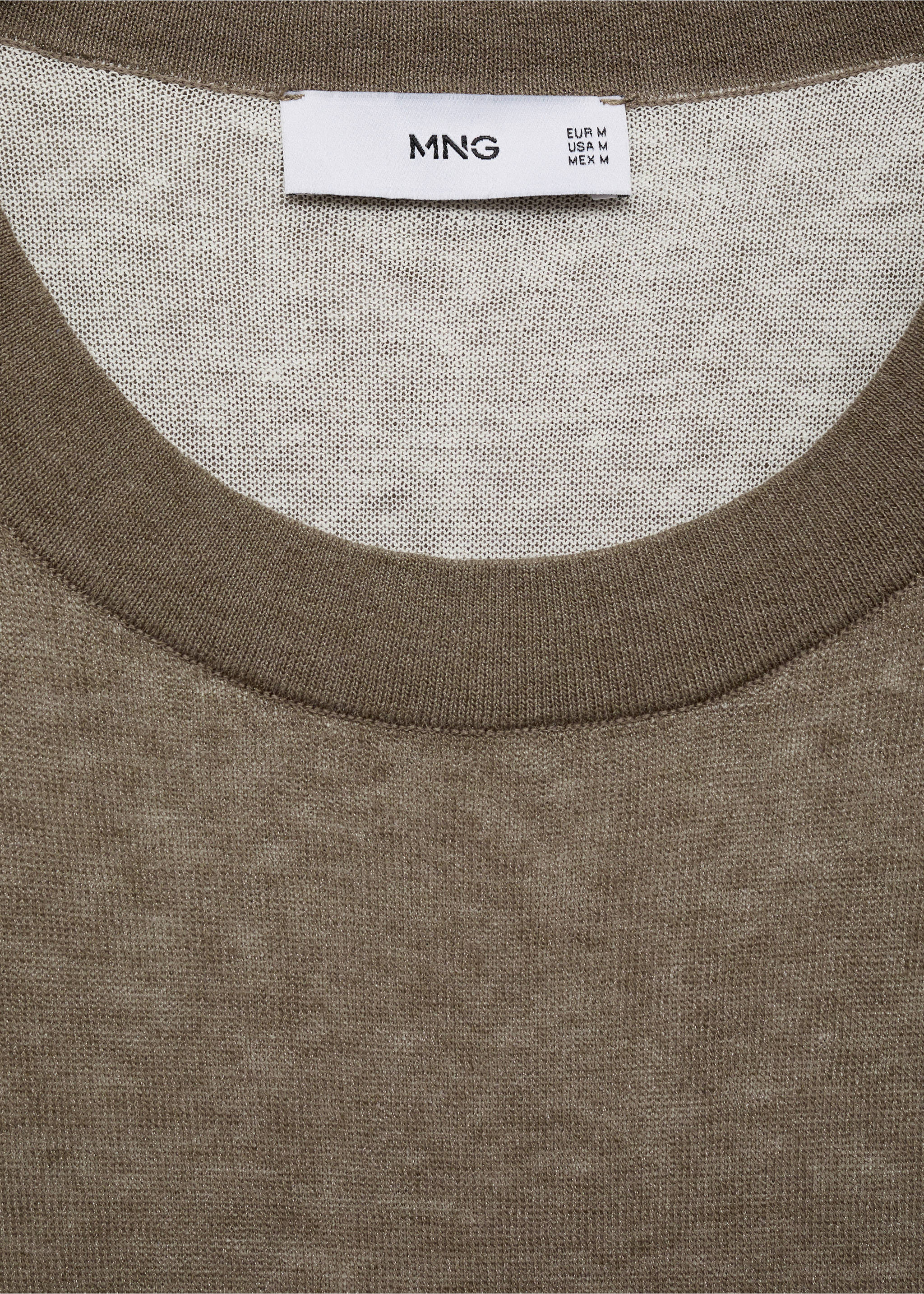 Camiseta combinada algodón - Detalle del artículo 0, Verde oscuro. Ref: 17051244-00.