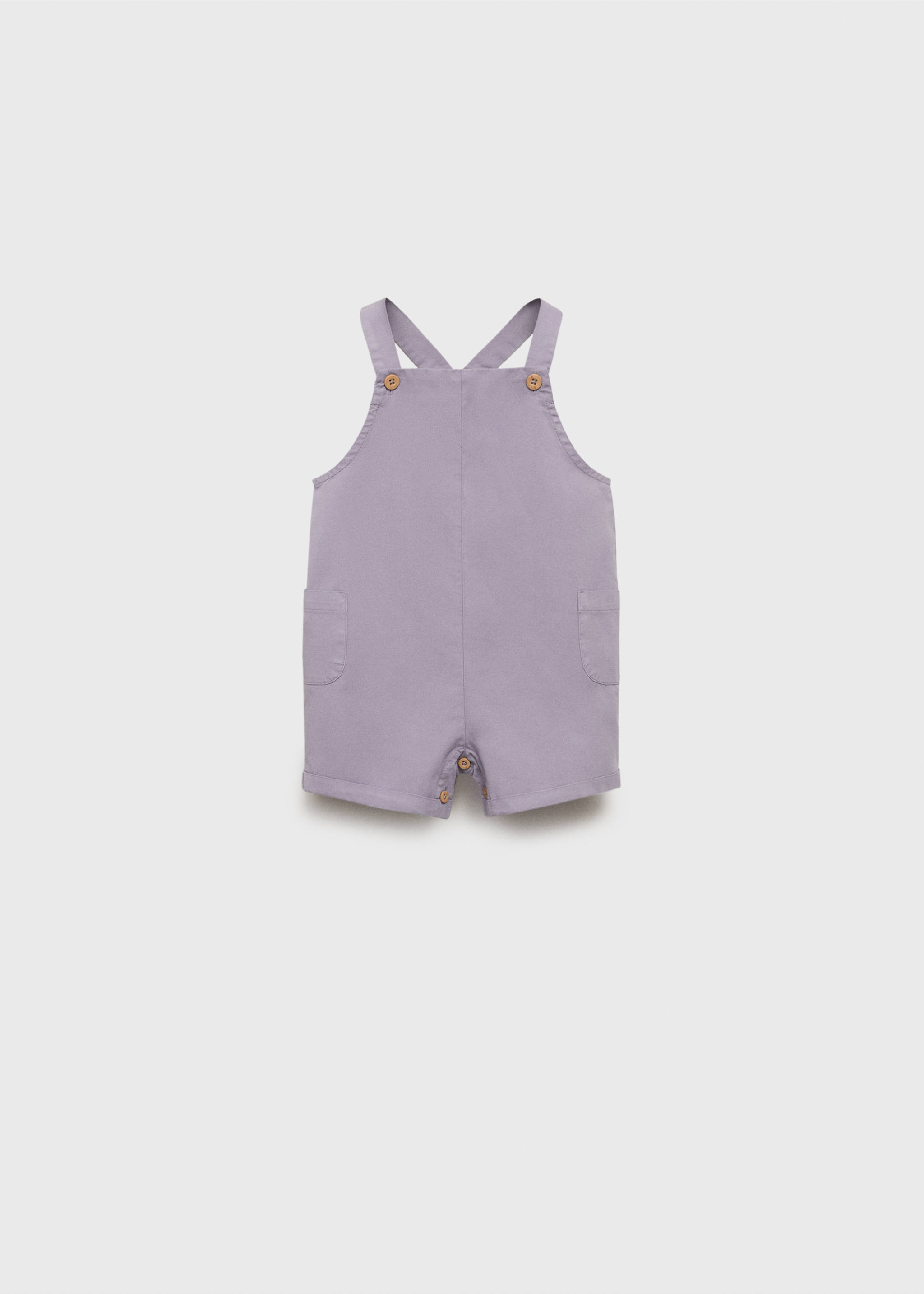 Short denim dungarees - Article without model, Light/Pastel Purple. Ref: 17051251-00.