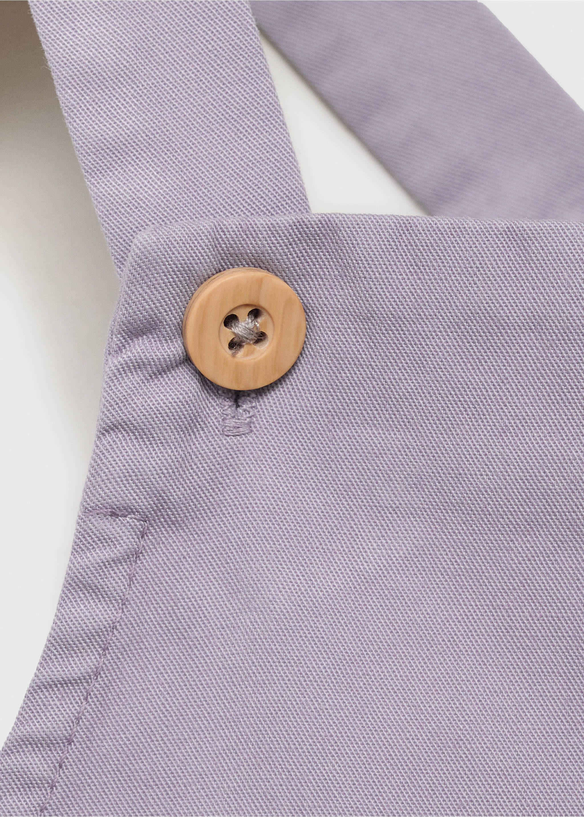 Short denim dungarees - Details of the article 8, Light/Pastel Purple. Ref: 17051251-00.