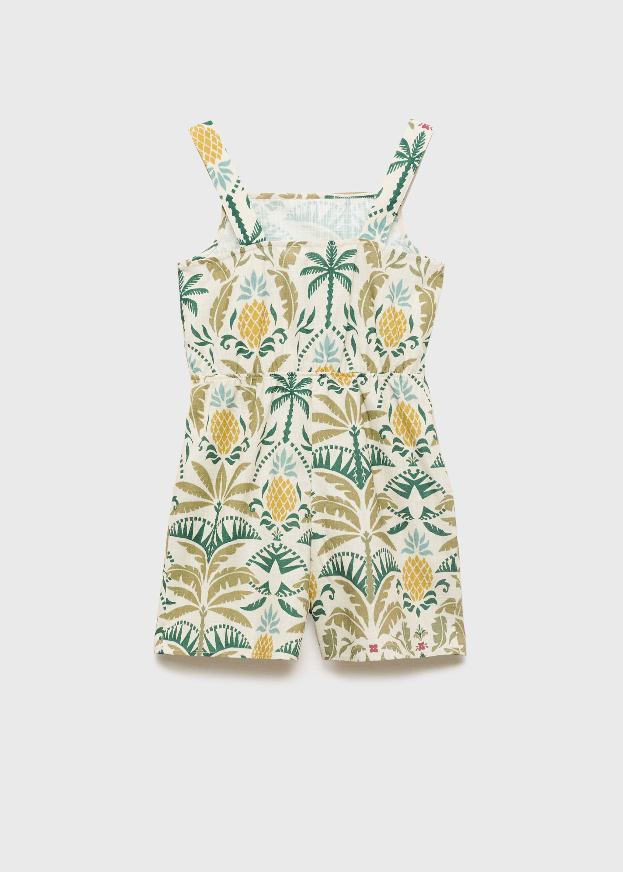 Tropical print jumpsuit - Reverse of the article