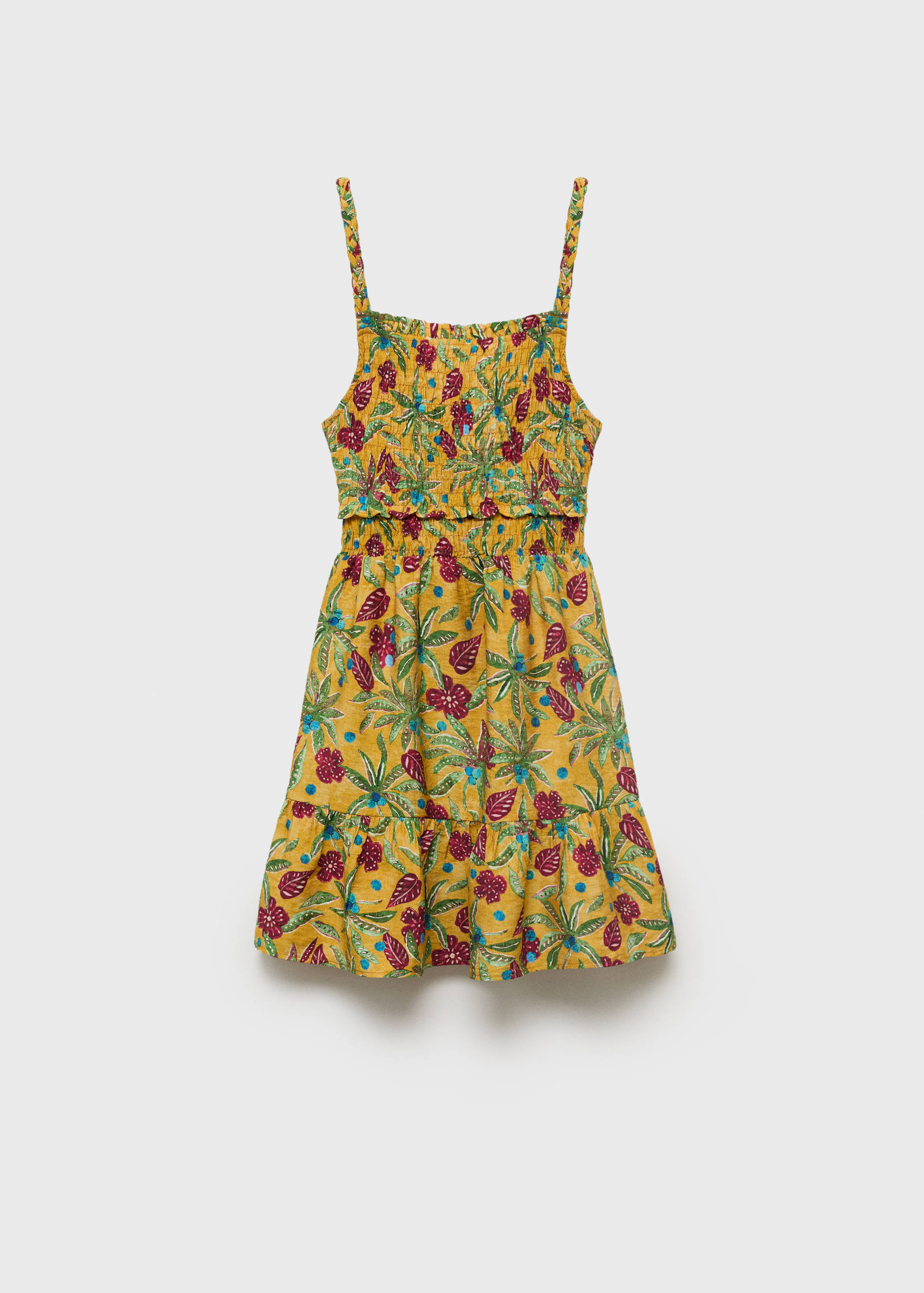 Vestido fruncido estampado - Artículo sin modelo