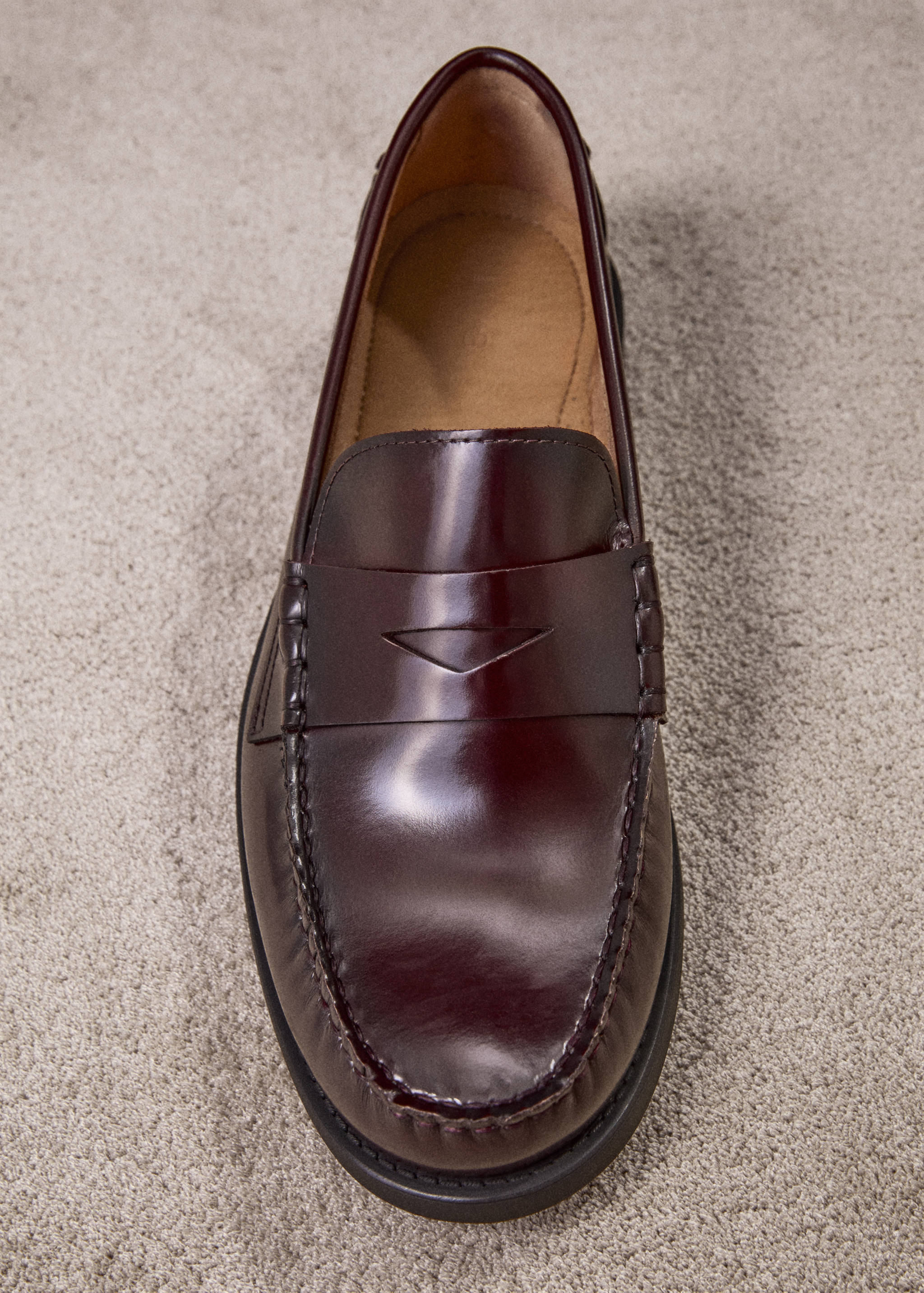Aged-leather loafers - Details of the article 9