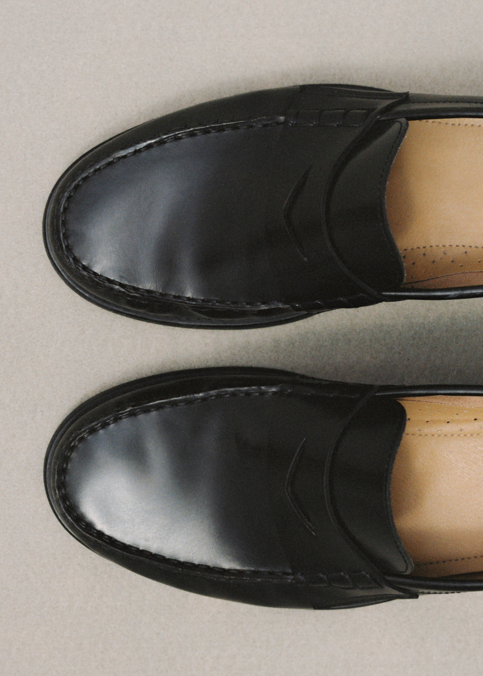 Aged-leather loafers - Details of the article 3