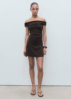 Strapless dress — Brown 2
