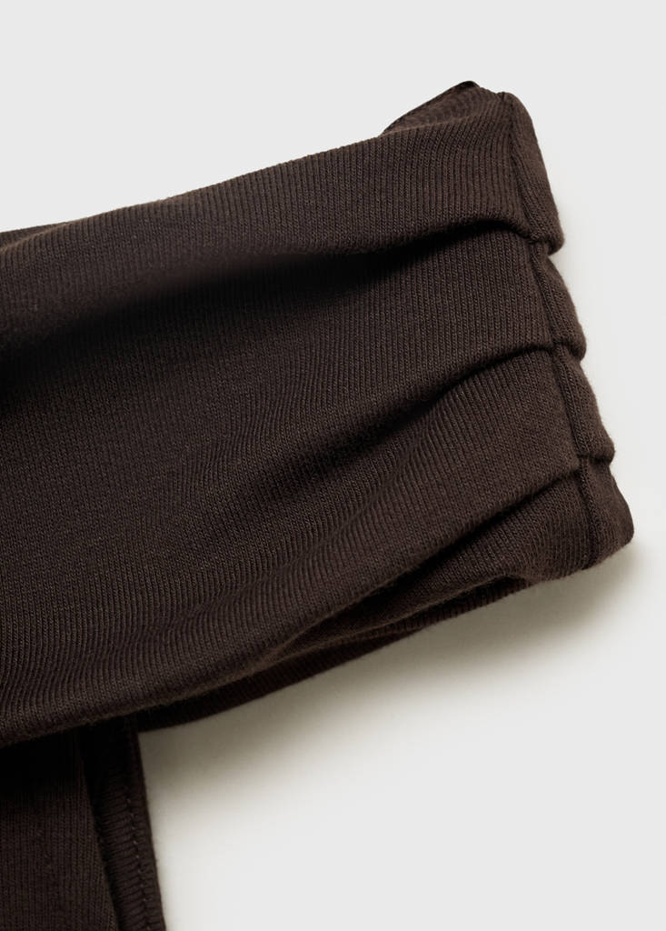 Strapless dress — Brown