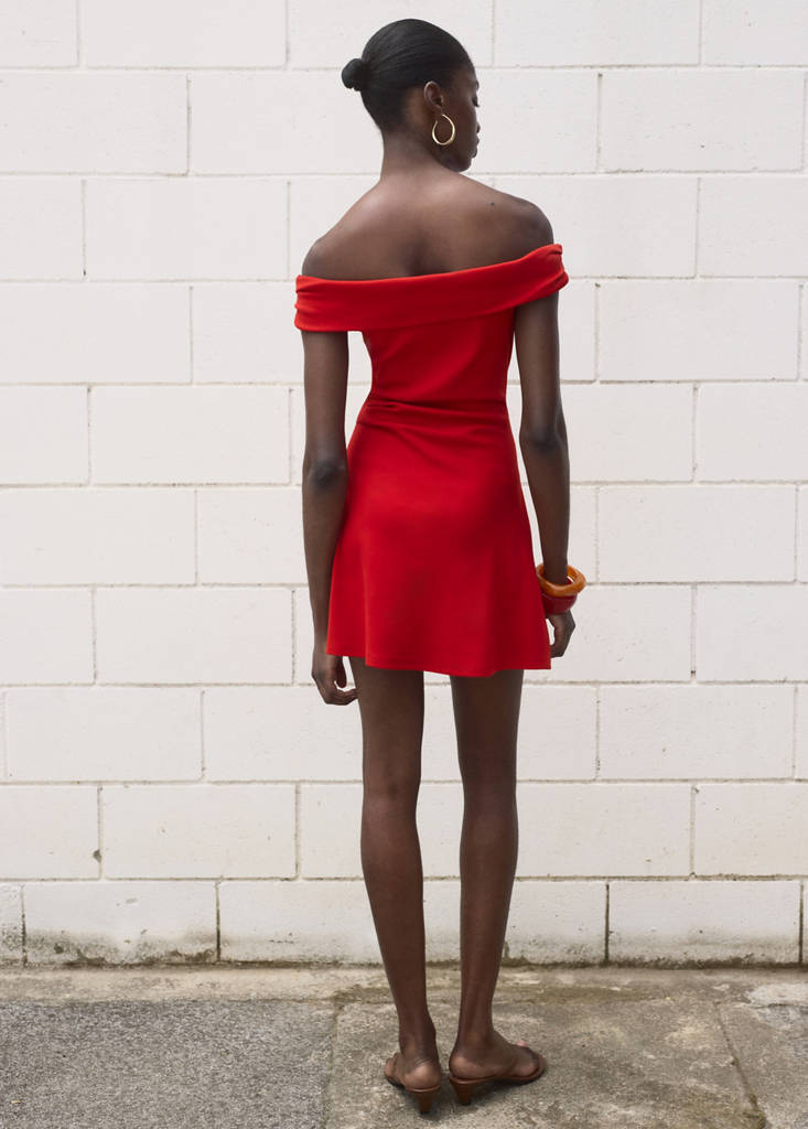 Strapless dress — Red