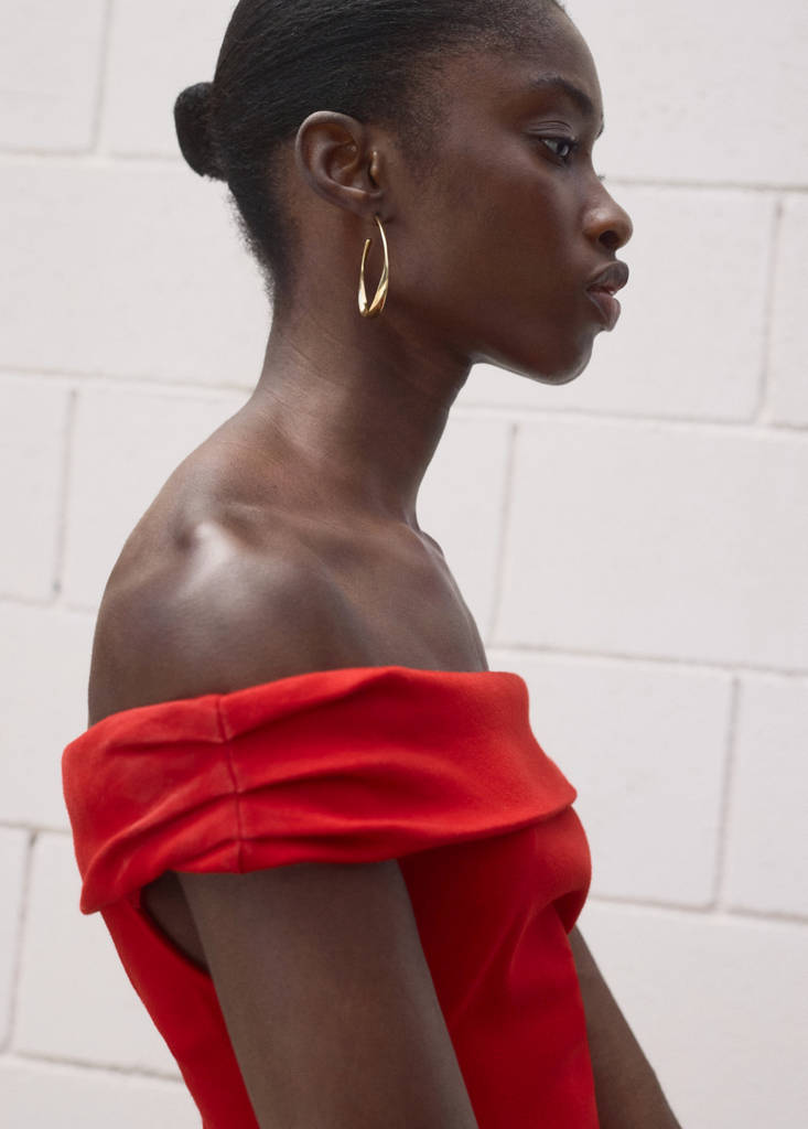 Strapless dress — Red