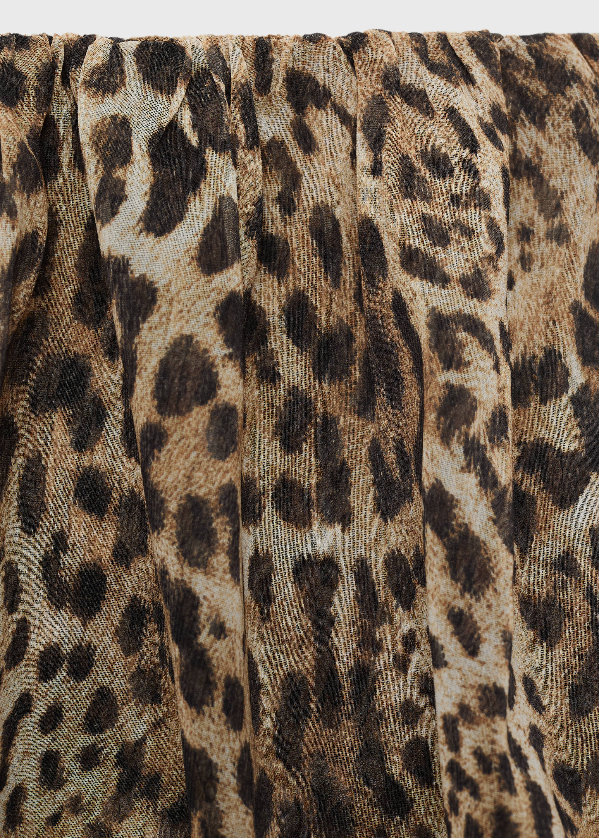Animal-print crop top - Details of the article 8