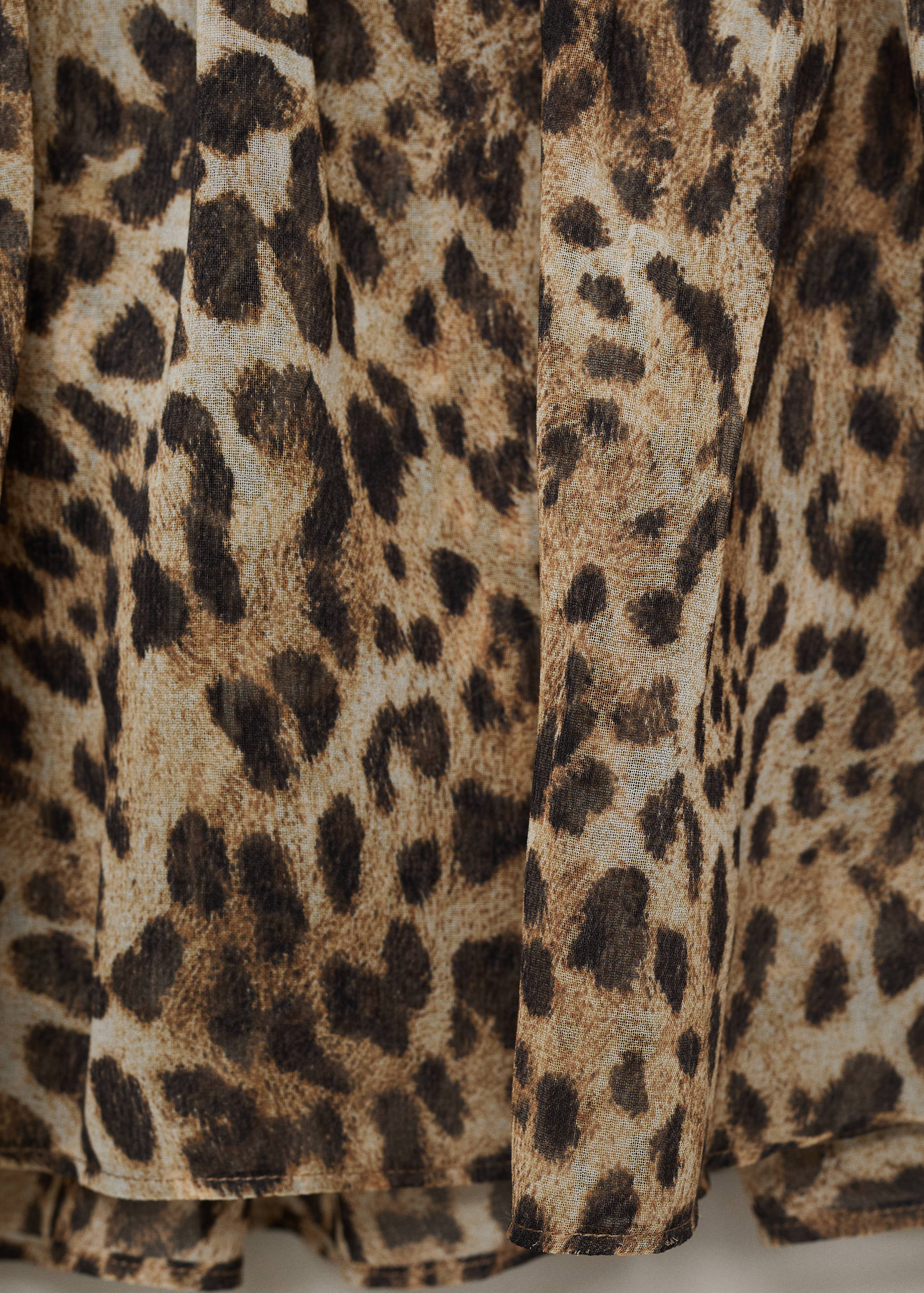 Animal-print crop top - Details of the article 0
