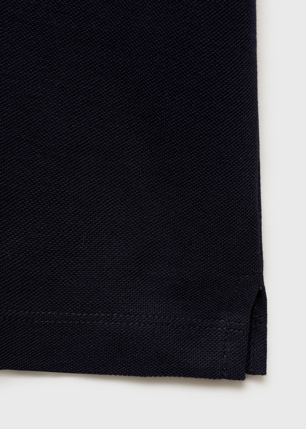 Regular-fit cotton piqué polo shirt — Dark Navy