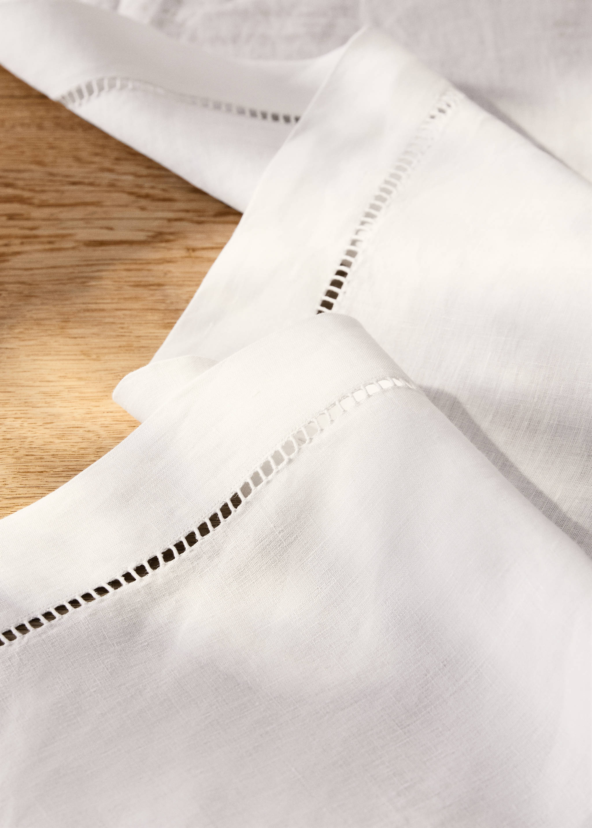 Leinen-Tischläufer mit Hohlsaum - Detail des Artikels 7