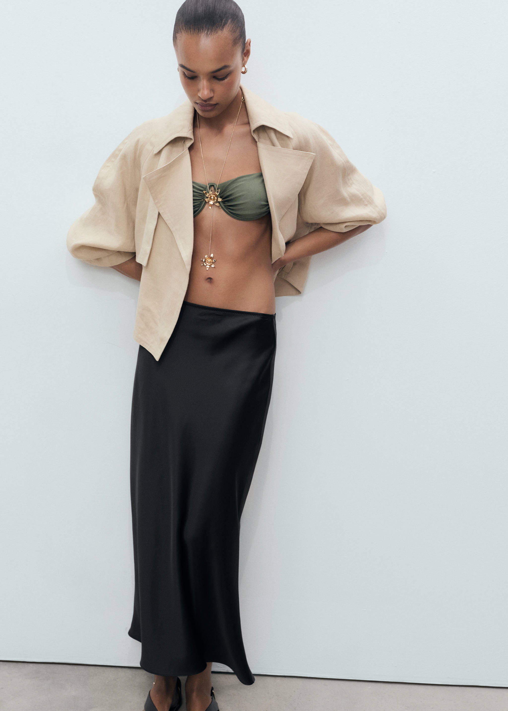 Jupe longue satinée - Détail de l'article 1