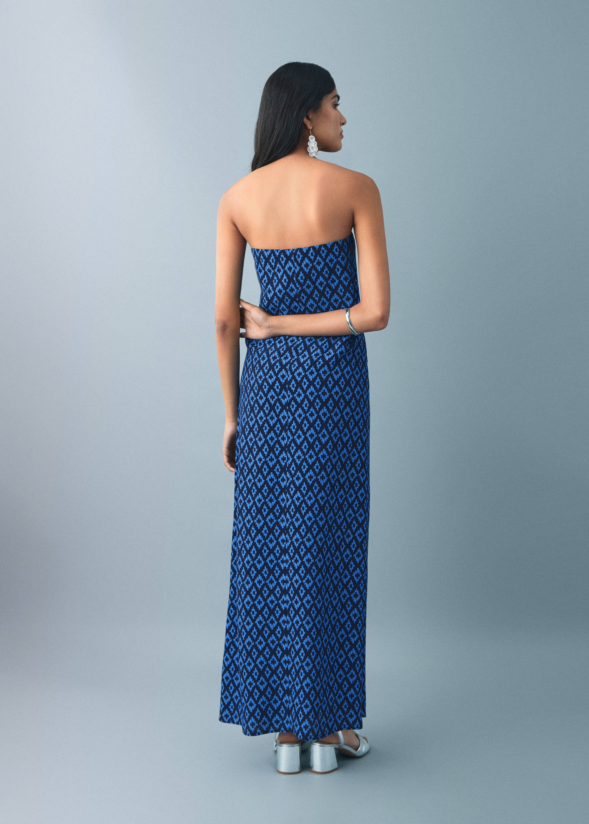 Flowy printed dress - Details of the article 1