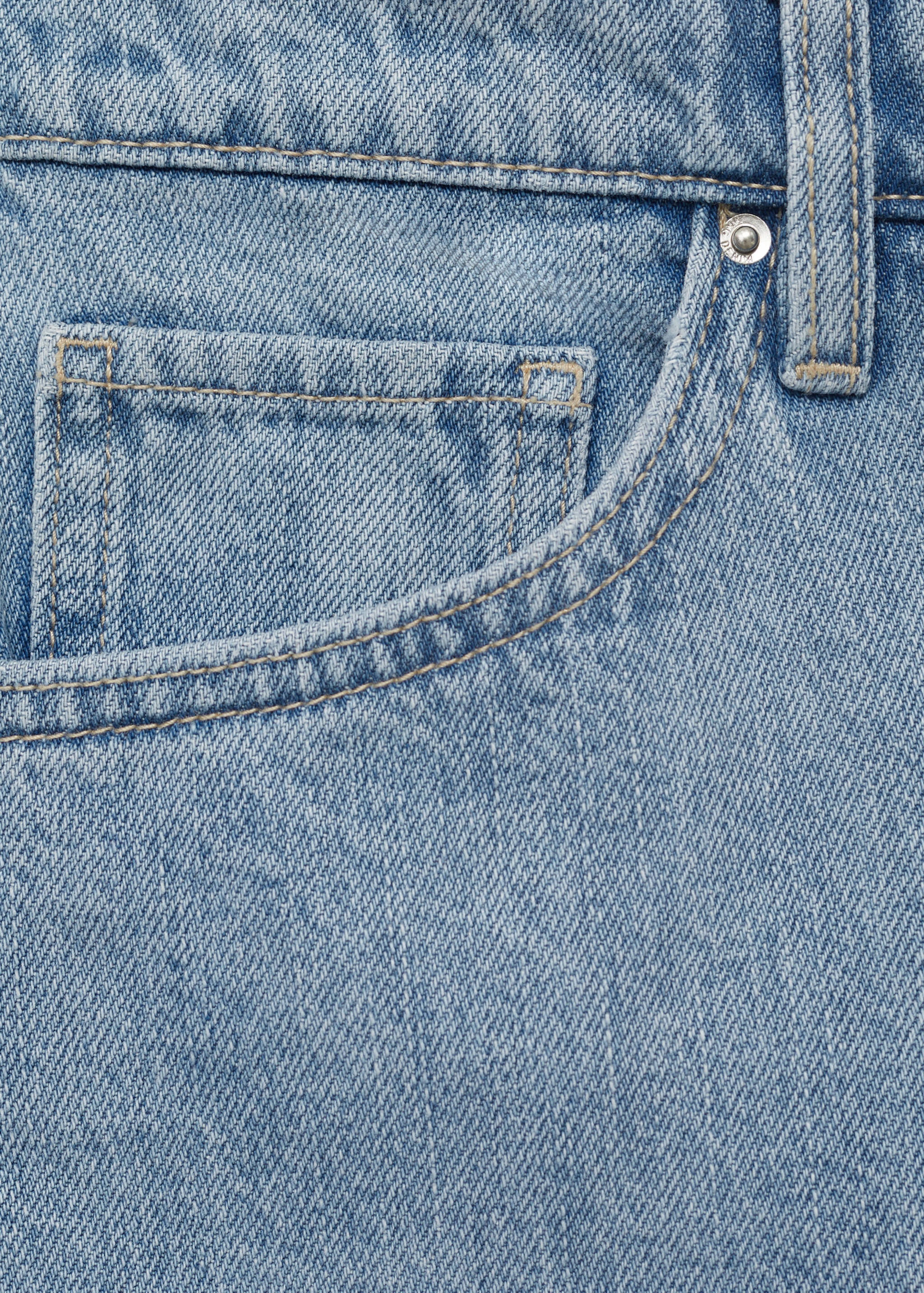 Short en jean droit taille haute - Détail de l'article 0