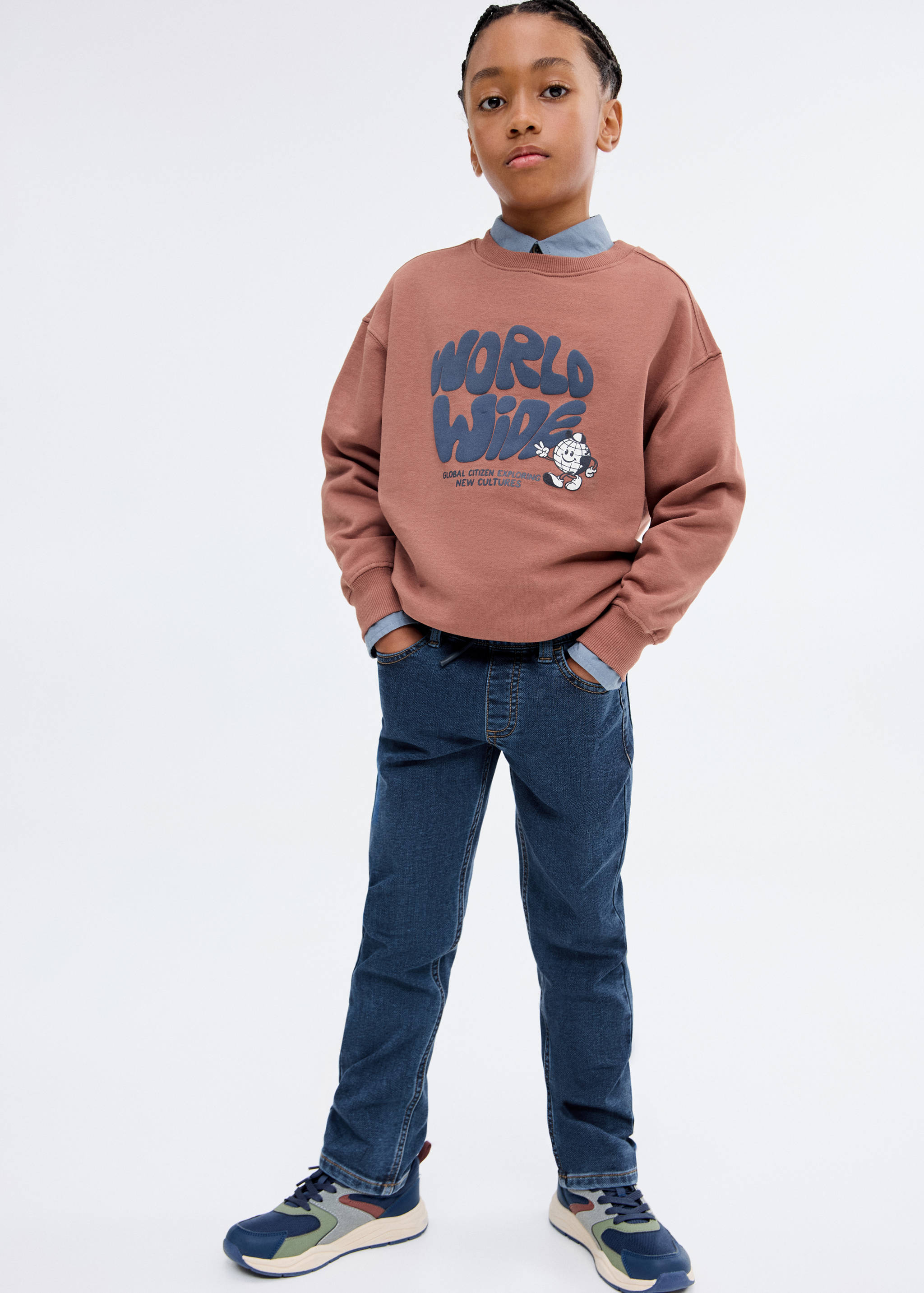 Comfy jeans with drawstring - General plane