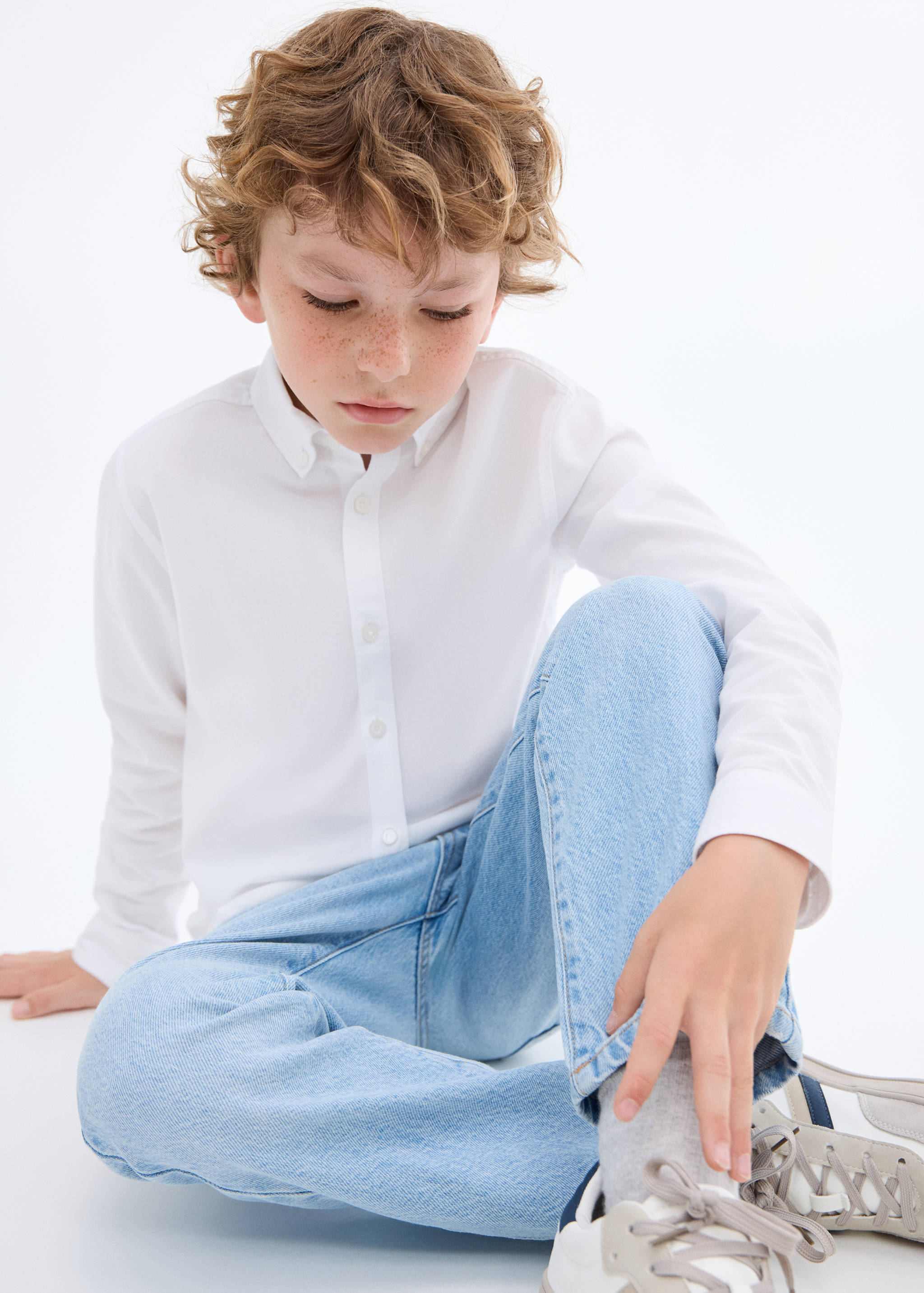 قميص أكسفورد سليم فيت - رؤية وسط