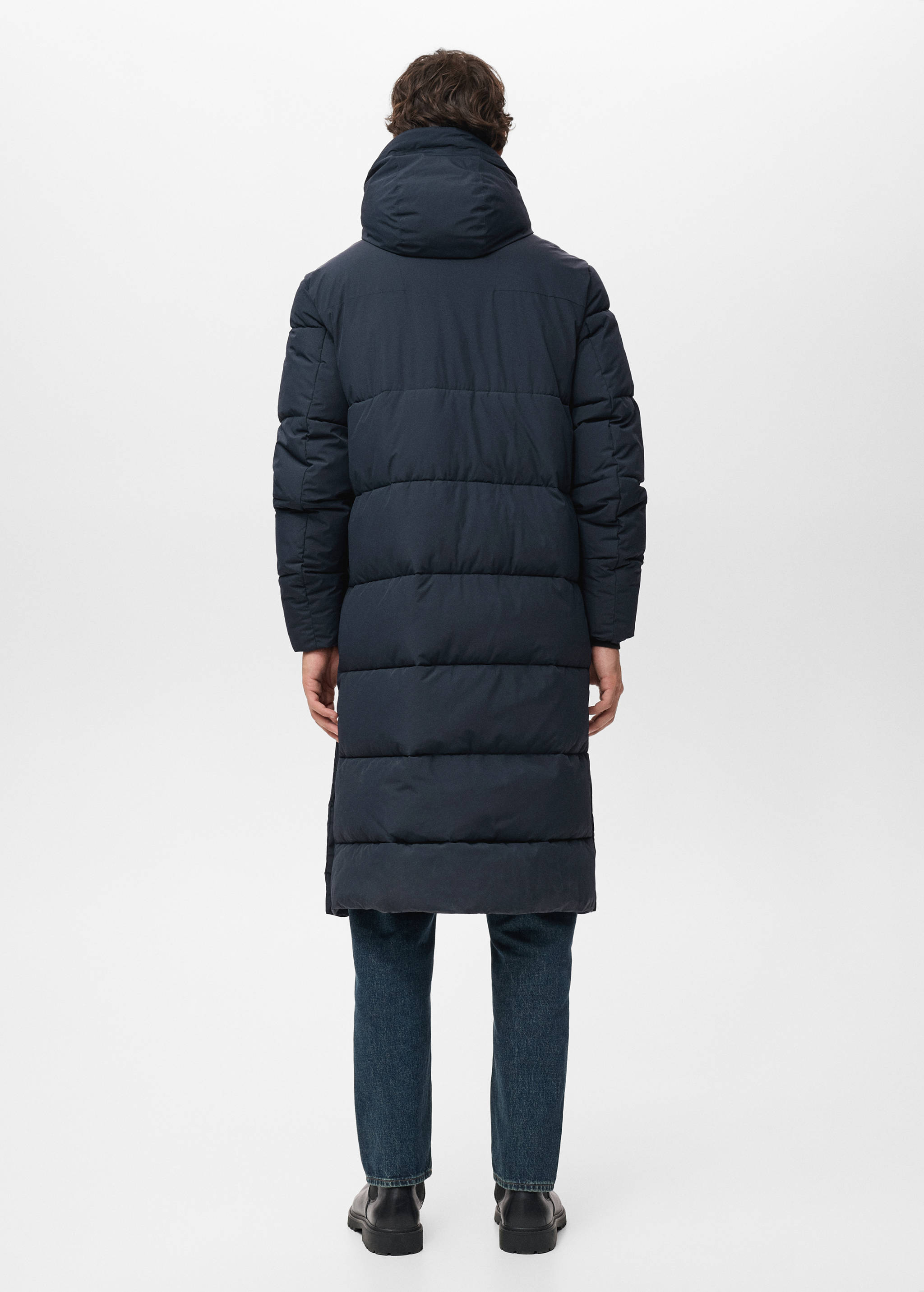 Anorak long matelassé résistant à l’eau - Verso de l’article