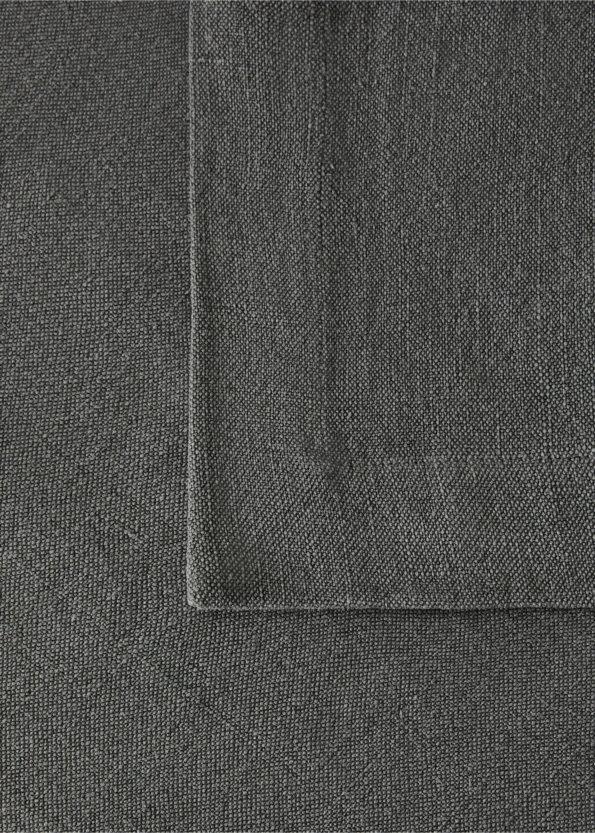 Couvre-lit 100 % lin - Détail de l'article 1, Gris moyen. Ref: 17051521-00.