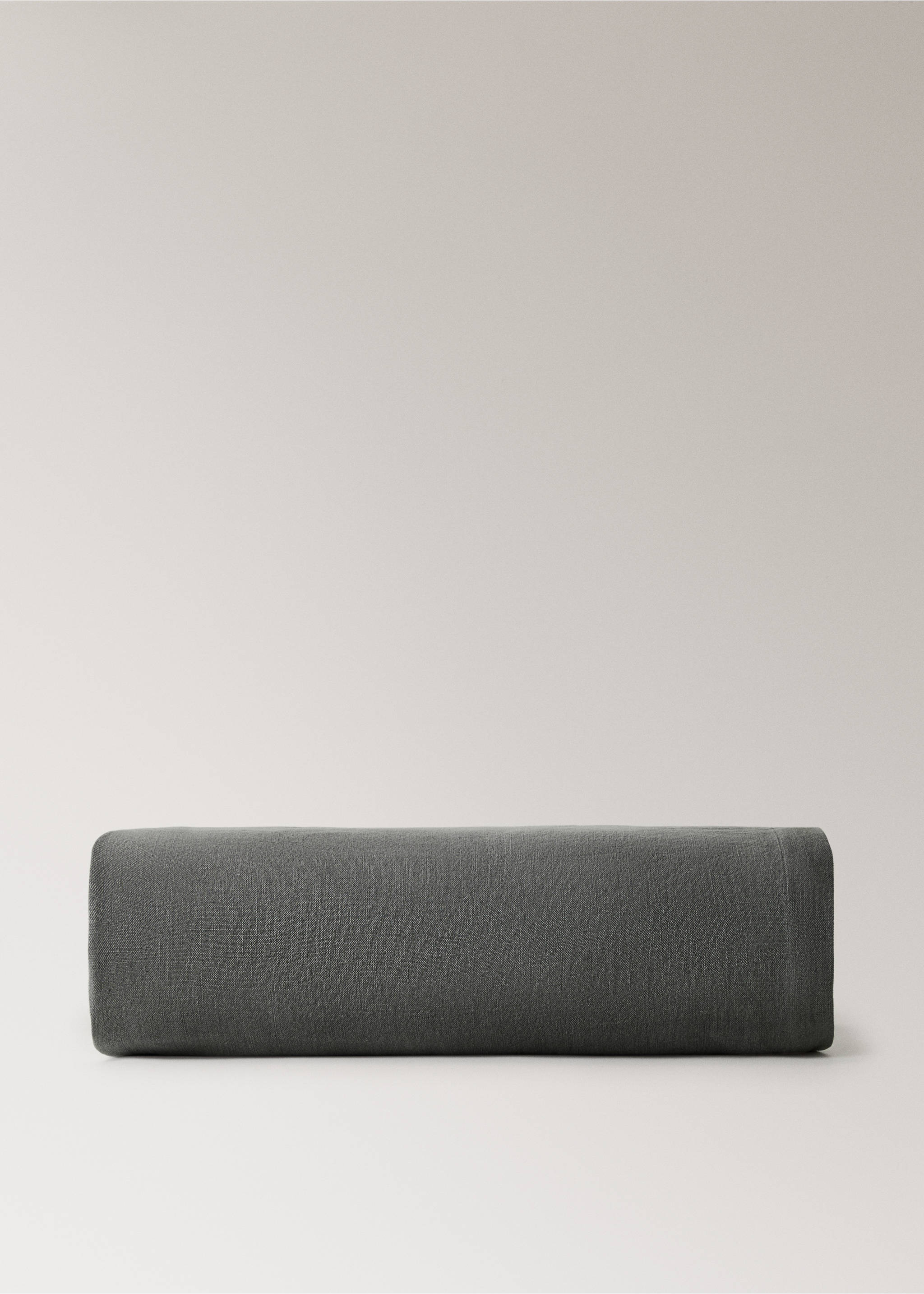Bed throw 100% linen - Article without model, Medium Grey. Ref: 17051521-00.
