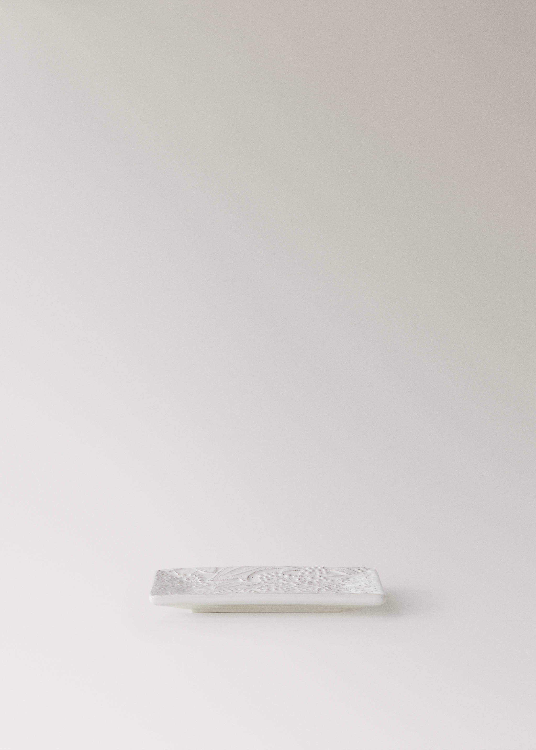 Релефна сапунерка с принт - Артикул без модел