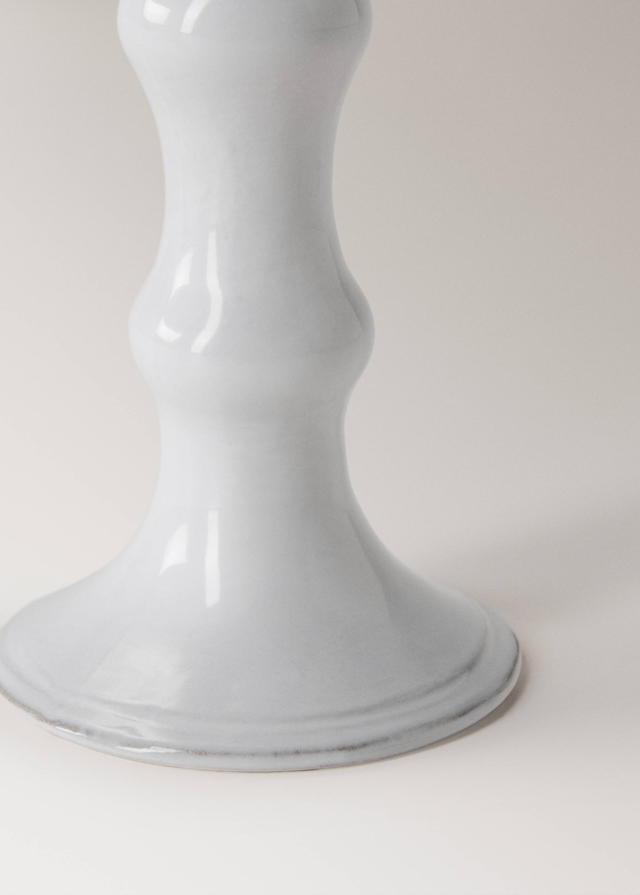 Stoneware candelabra with glossy finish - Details of the article 2