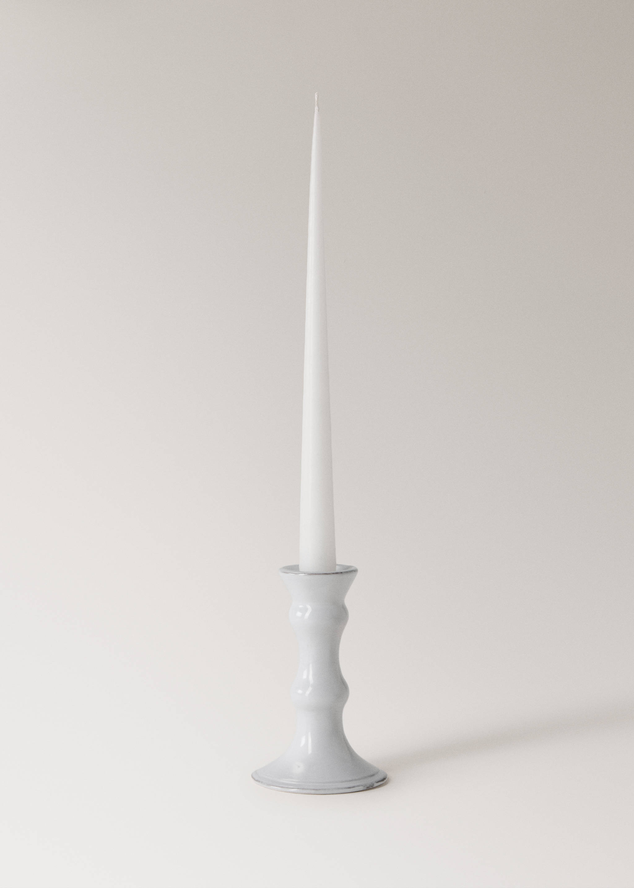 Stoneware candelabra with glossy finish - Details of the article 3
